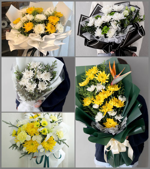 浙江省台州临海市小芝镇小芝村白事花束代送